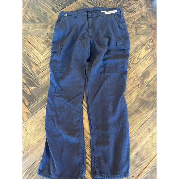 Carhartt FR Blue Pants Men 36x30 Workwear Oil Field Outdoor Farm Barn Cowboy - Picture 1 of 12